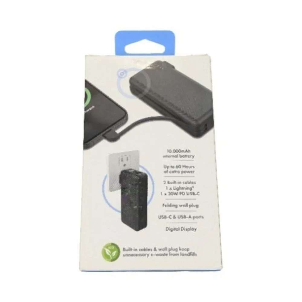 Pp4U Lot Of 2 myCharge PowerHub+ 10000mAh All-In-One Portable Charger Power Bank